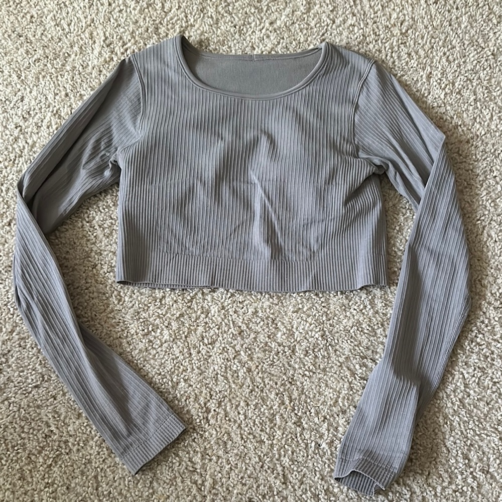 Lululemon ebb to street long sleeve crop